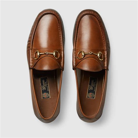 gucci men's brown loafers inlaid snaffle bit|gucci horse bit loafers.